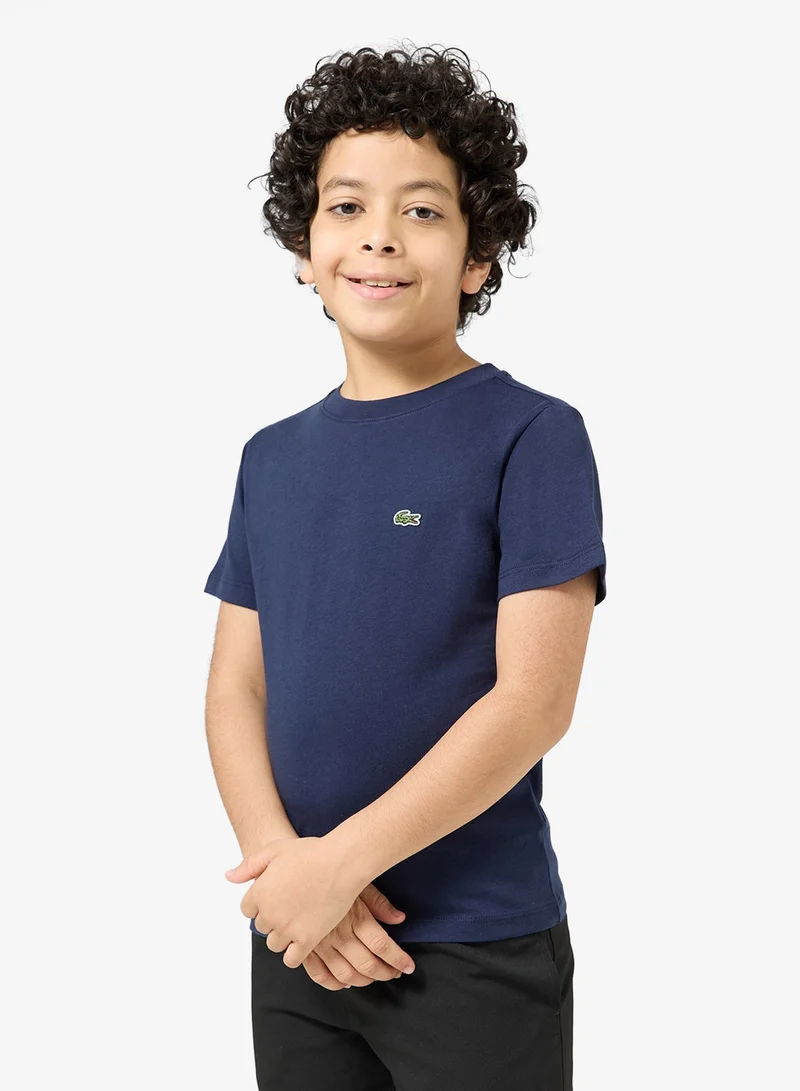 LACOSTE Kids Logo Crew Neck T-Shirt